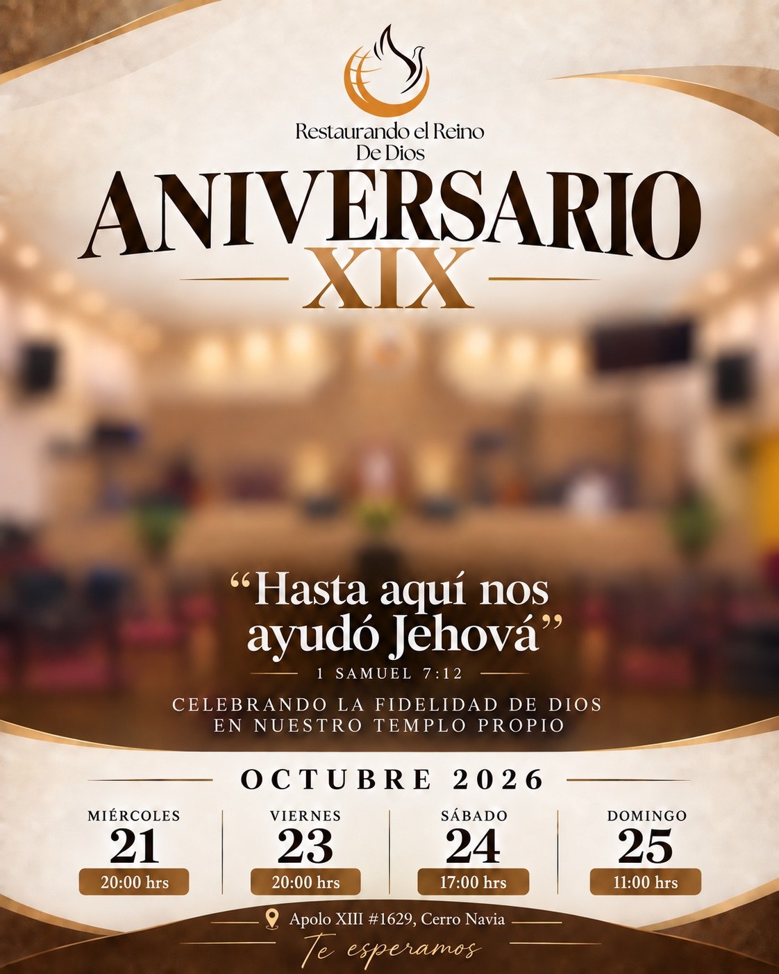 Afiche original del XIX aniversario, octubre de 2026